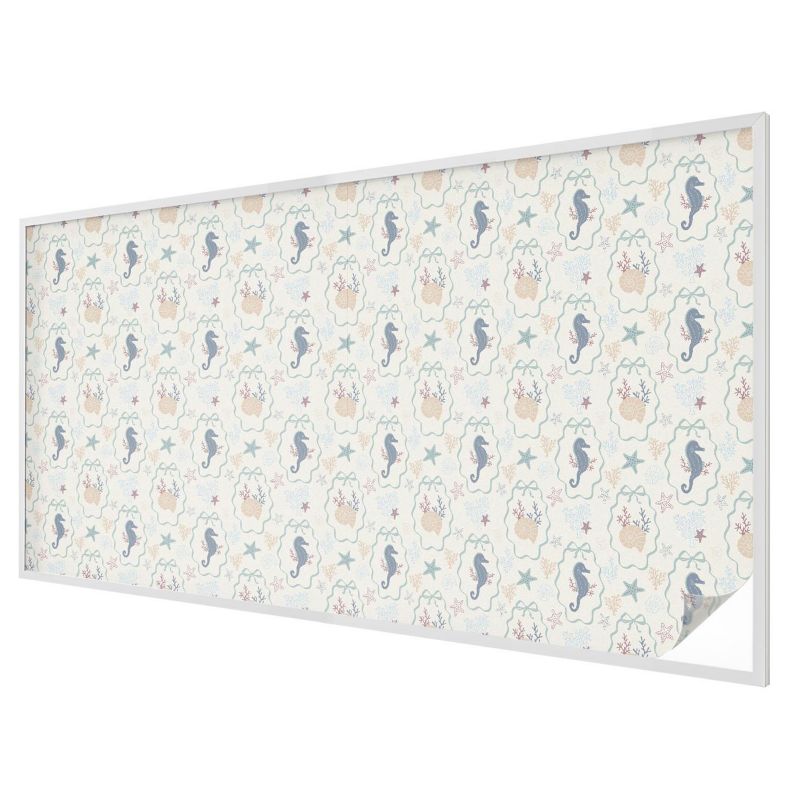 Folia Na Okno Wallfluent 200x100 cm Chroni Prywatność i Zapewnia Dyskrecję Morski wzór harmonijny 1 rol.