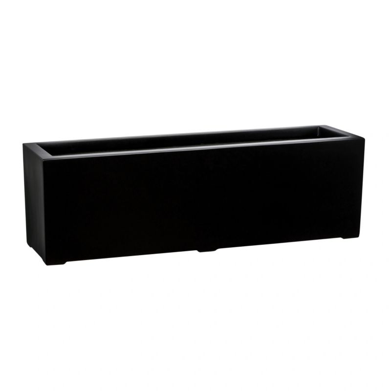 Doniczka Lechuza Z Włókna Szklanego Na Taras Do Domu D972LB Czarny Mat 1 szt