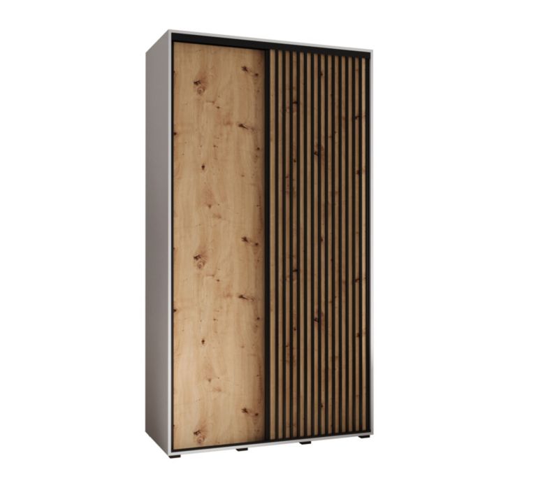 Szafa przesuwna Garderoba Abiks Lanko 1 140 gł. 45 biały/artisan 1 szt.