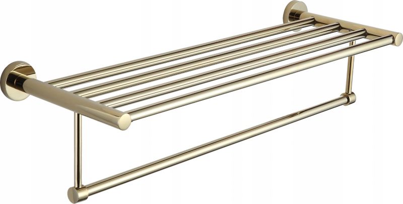Półka na ręczniki Mexen Remo złota 60x15 cm 4 szt.
