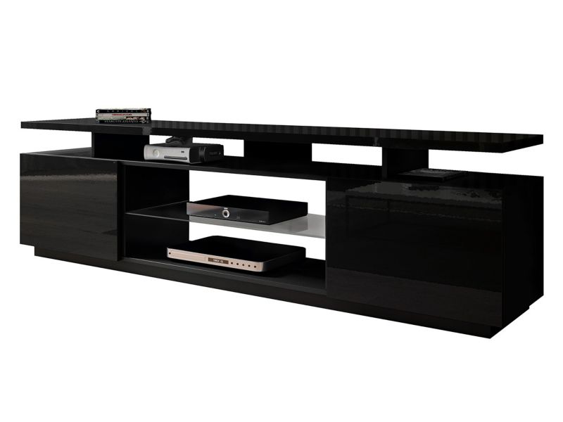 Szafka RTV MIRJAN 24 Eva czarny połysk 1 szt.