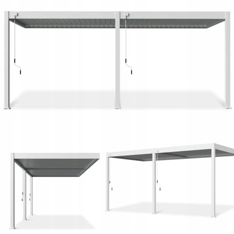 Pergola Przyścienna Gutroof Aluminiowa Elegance Wall 3x6 Taras Biała 1 szt