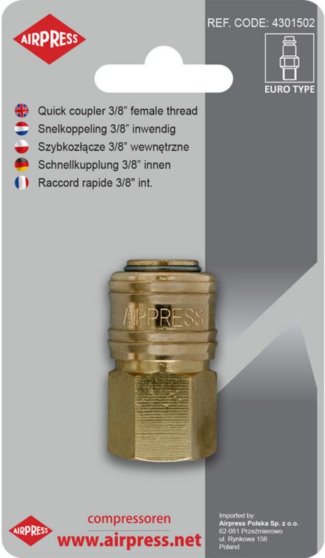 Szybkozłącze Airpress 3/8 cala wewnętrzne