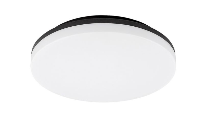 Lampa sufitowa zewnętrzna Rabalux Pernik czarno-biała LED 24W 3000K 2400lm IP54 wym: 5 x 28 x 28 cm - 1 szt.
