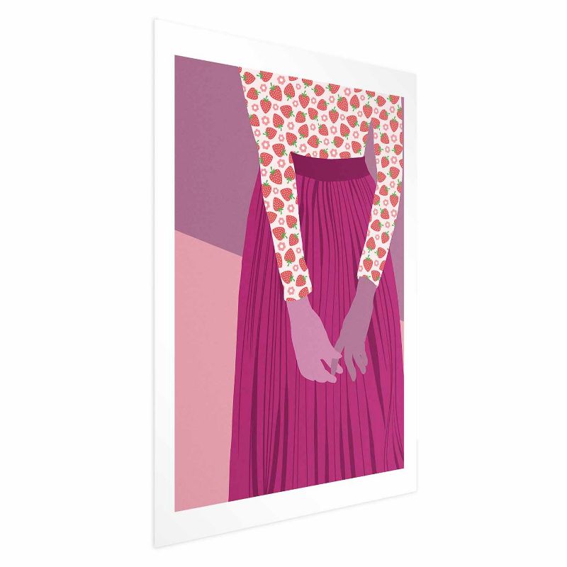 Plakat Artgeist Truskawkowa pani 60x90 cm bez ramy z marginesem 1 szt