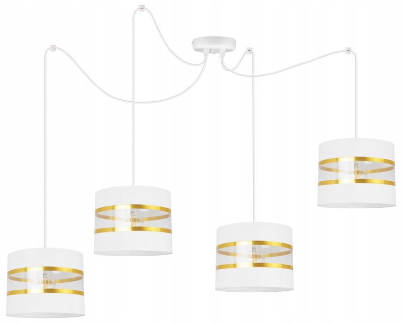 Lampa sufitowa wisząca Light Home LH Spider Elegance Gold 4x E27 60W biały 1szt.