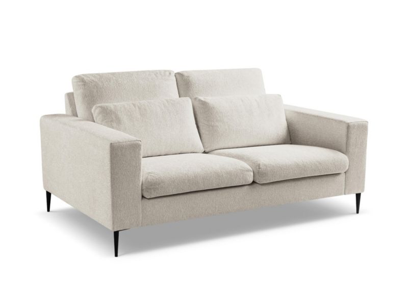 Sofa 2-osobowa LaMiaSofa DIANO z tkaniny szenilowej 179x110 cm beżowy 1 szt.