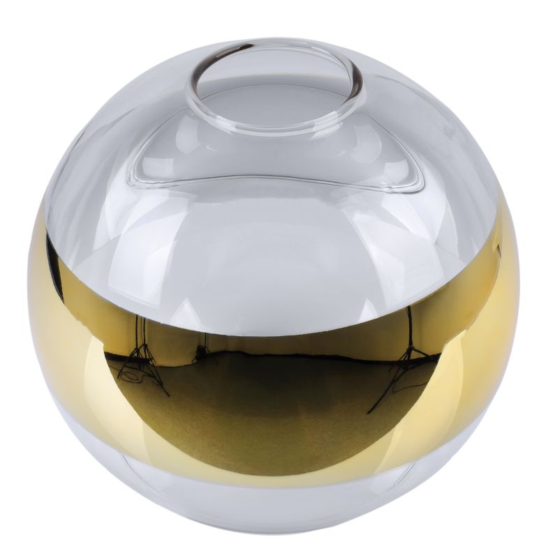 Klosz do lampy wiszącej Light Home LH Ronda E27 złoty szklany 15x13cm 1szt.