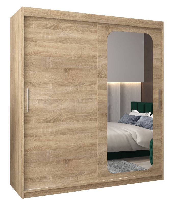 Szafa przesuwna Garderoba Abiks PROMO T2 180 sonoma/sonoma 1 szt.