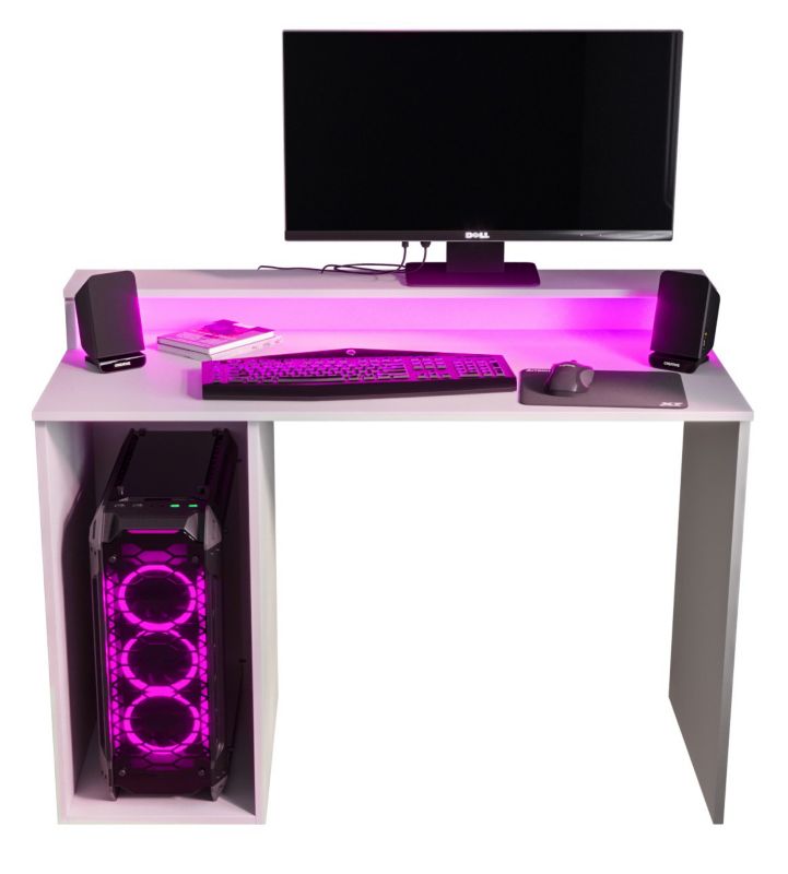 Biurko gamingowe Abiks GAMER 2 biały 1 szt.