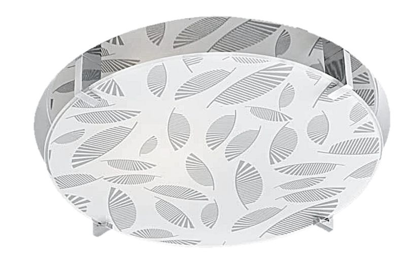 Plafon sufitowy Candellux Fikus chromowany biały 1 x E27 x IP20 wym: 8 x 30 x 30 cm - 1 szt.