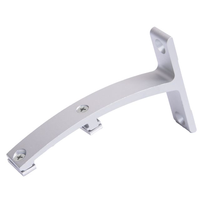 Wspornik podwójny aluminium inox 12 cm