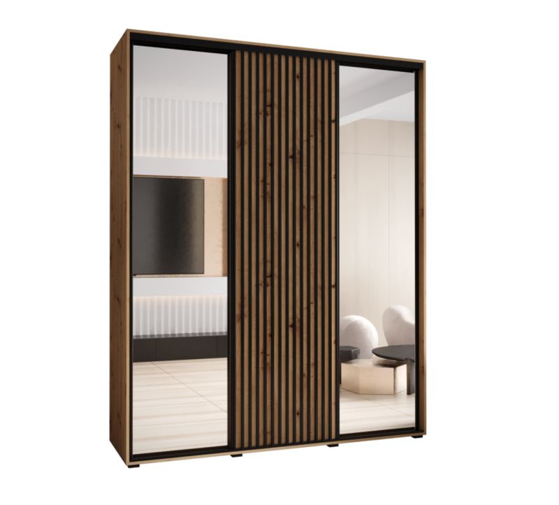 Szafa przesuwna Garderoba Abiks LANKO 2 200 gł. 60 artisan/artisan 1 szt.