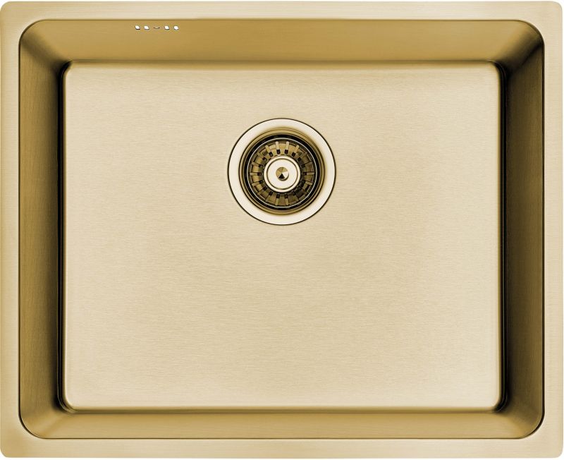 Zlewozmywak stalowy Laveo Sligo 1-komorowy złoty