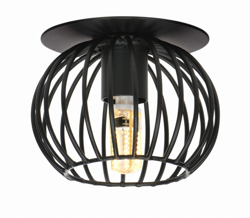 Lampa sufitowa Candellux Sk czarna wym: 6,5 x 9 x 9 cm 1xG9 x 40W 1 szt.