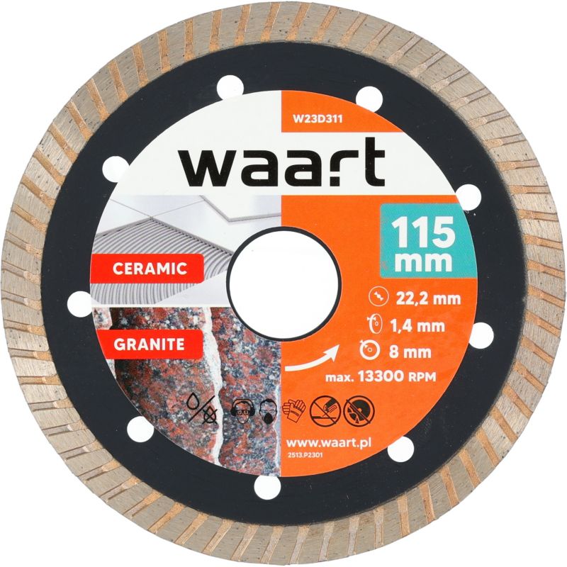Tarcza diamentowa Waart 115 mm