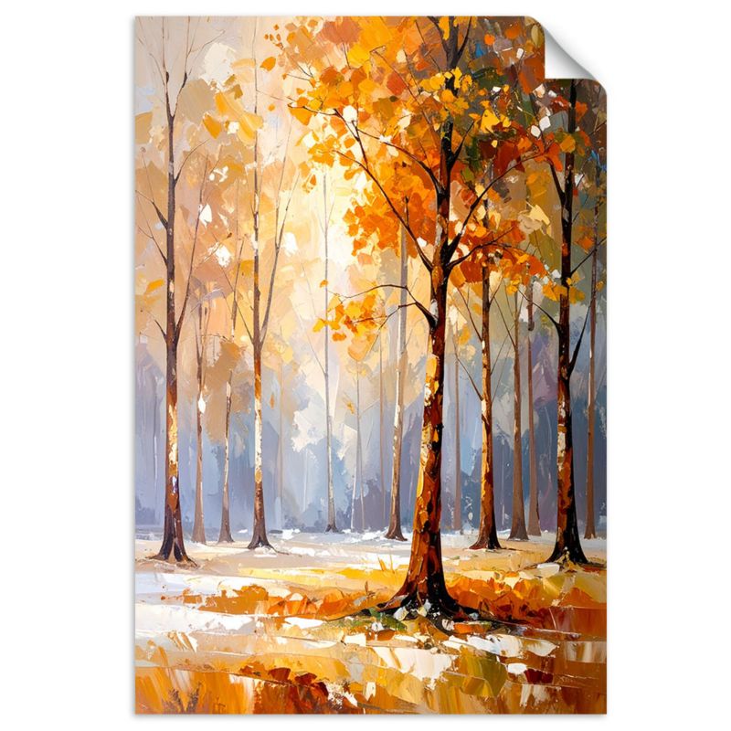 Naklejka na ścianę Feeby Krajobraz Drzewa Las Natura 90x130cm 1szt