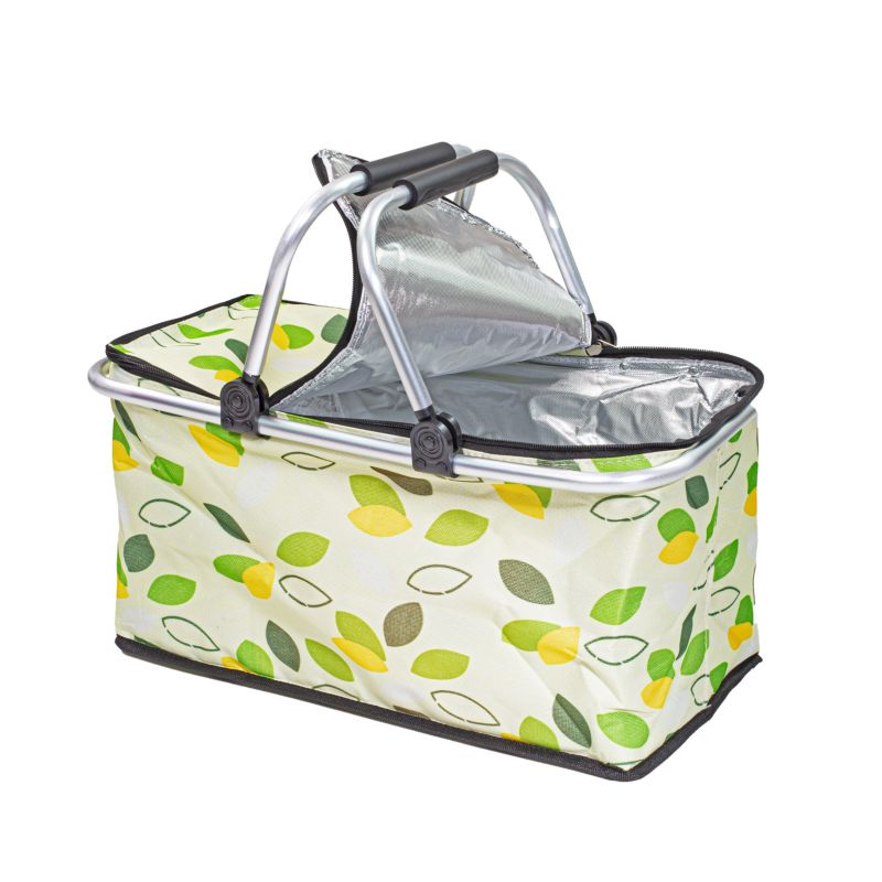 Kosz termiczny Be-active.pl torba na zakupy piknik 30 litrów zielony 1szt