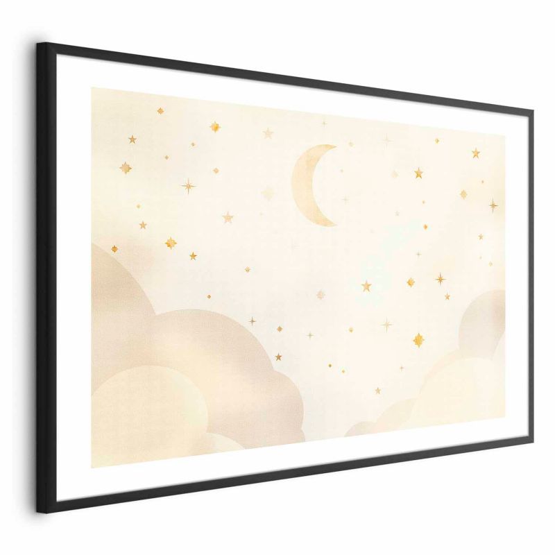 Plakat Artgeist Rozgwieżdżona noc 30x21 cm z ramą czarną 1 szt