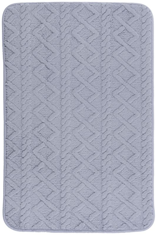 Dywanik łazienkowy Multidecor New Style 3D 50 x 80 cm jasny szary 1 szt.