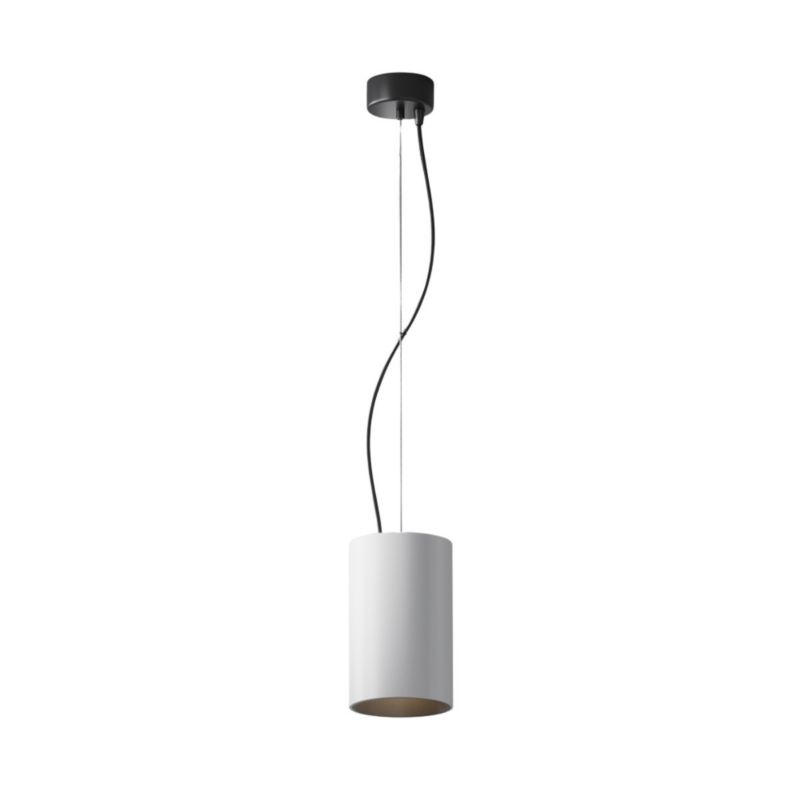 Lampa wisząca Maytoni Efir 0794 biało-czarna tuba wbudowany LED 33W 1 szt.