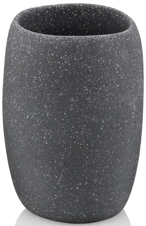 Kubek na szczoteczki Kela Roda szary 7,5x7,5x10,5 cm cement 1 szt.