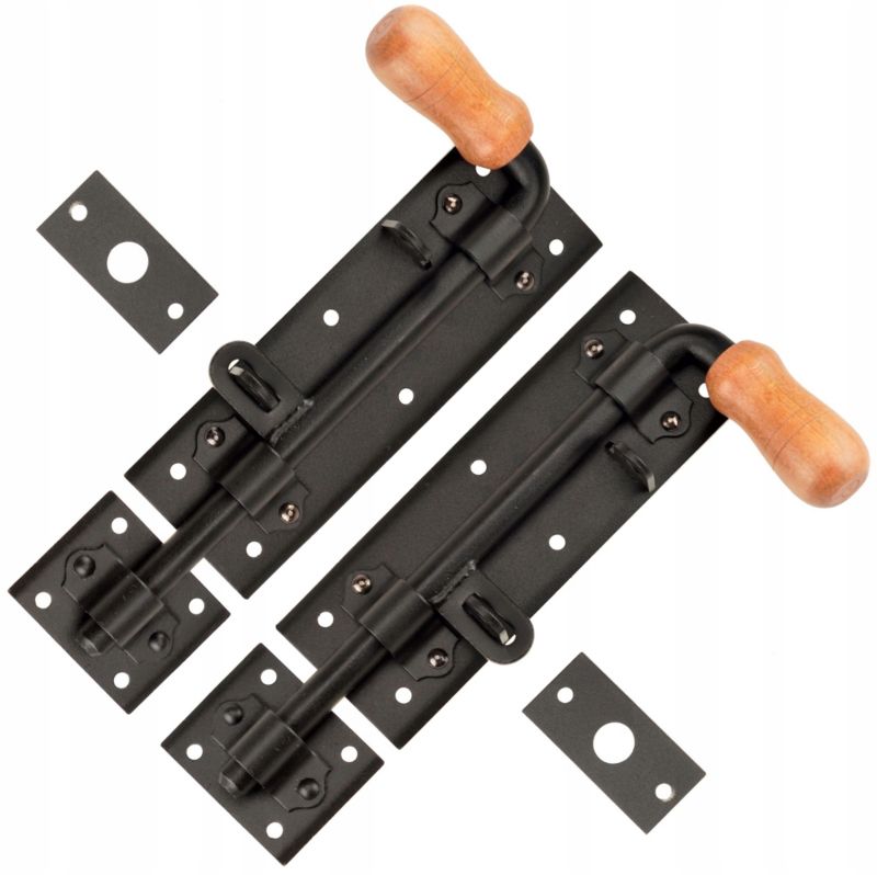 Zasuwa FEINZ Garażowa Rygiel Bramy Furtki Drzwi Zestaw 2 szt.