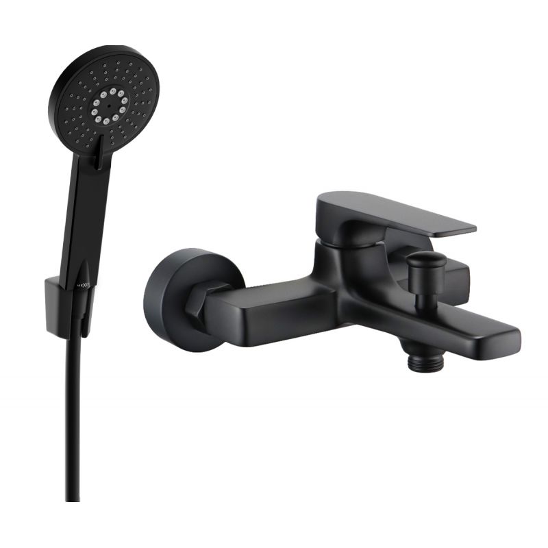 Bateria wannowa z zestawem prysznicowym Mexen Lynx czarna 74593R40-70 1 szt.