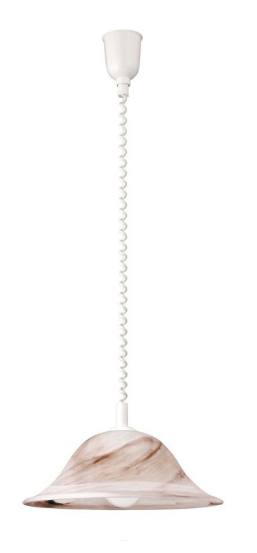 Lampa wisząca Rabalux Alabastro szkło tytoniowe alabastrowe wym: 120 x 42 x 42 cm 1xE27 x 1 szt.