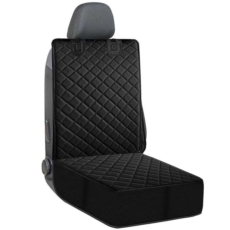 Mata na fotel samochodowy Springos 102x50 cm pokrowiec czarny pikowany 1 szt.