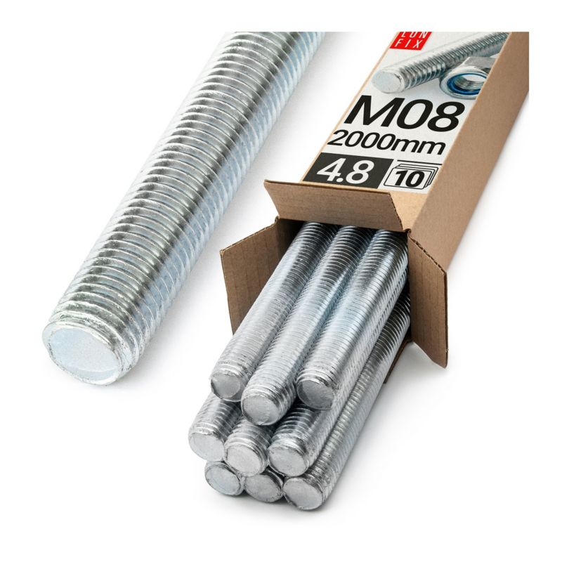 Pręt gwintowany Lun Fix kl.4.8 ocynkowany M8x2000 10szt.