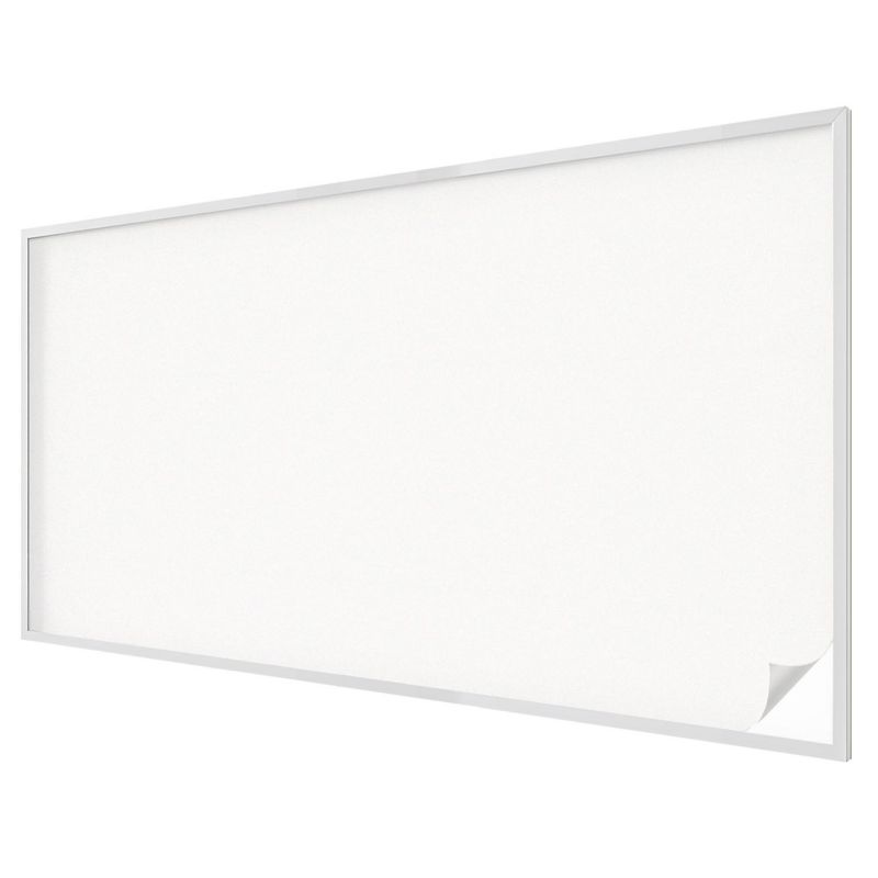 Witraż na Folii Samoprzylepnej Wallfluent 200x116 cm Folia Mrożona Dekoracyjna Delikatna biel 1 rol.