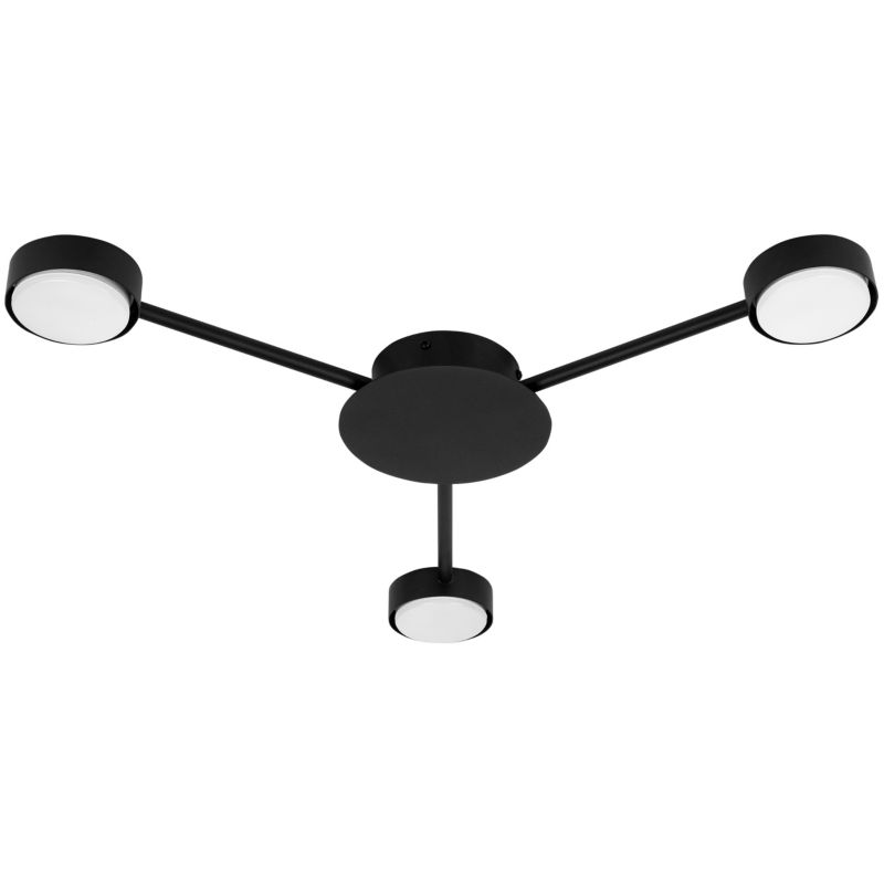 Żyrandol LED MasterLED Zibo GX53 potrójna lampa sufitowa 65cm czarny 1 szt.