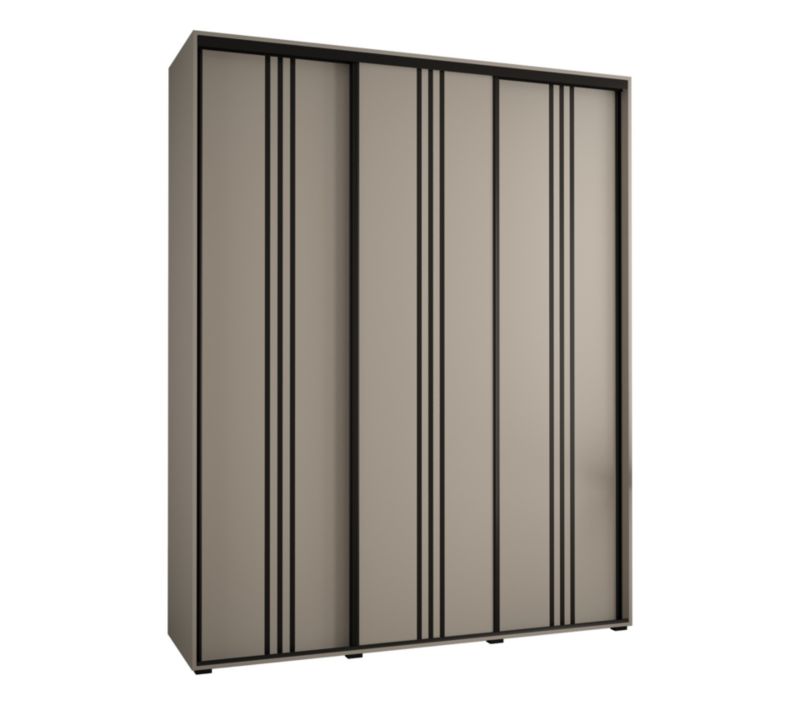 Szafa przesuwna Abiks 45 wysoka Dakota 6 200 kaszmir+kaszmir+czarn 1 szt