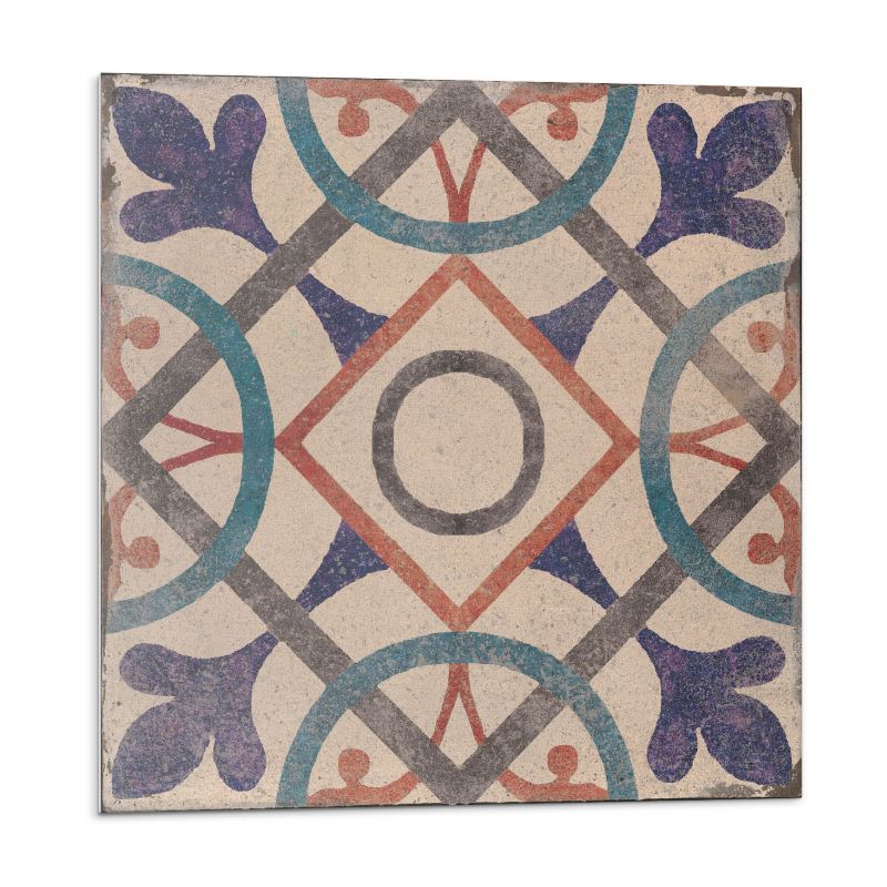 Kafelki samoprzylepne Wallfluent 50x50 cm Motyw okręgów w stylu geometrycznym 4 szt.