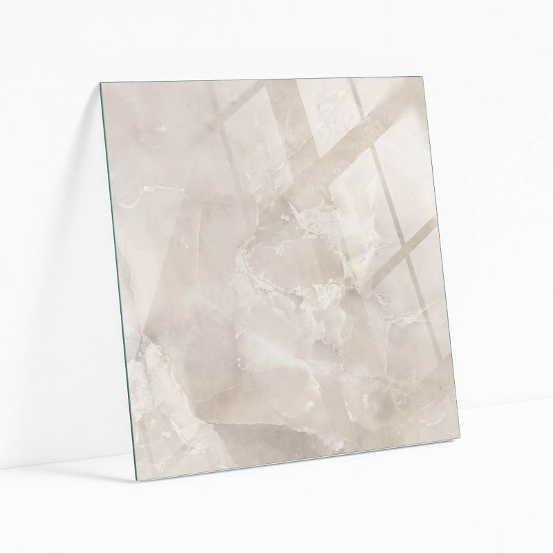 Blat Szklany z Nadrukiem Wallfluent 60x60 cm Marmurowa struktura wzoru 1 szt.