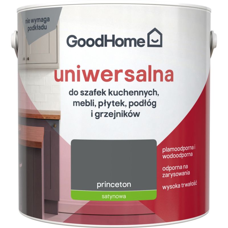 Farba uniwersalna GoodHome Reno princeton satyna 2 l