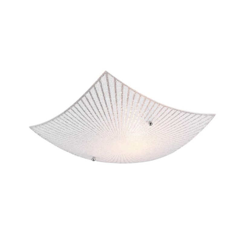 Plafon sufitowy Trio Elisa przezroczysto-biały 1 x E27 x 40W IP20 wym: 9 x 30 x 30 cm - 1 szt.