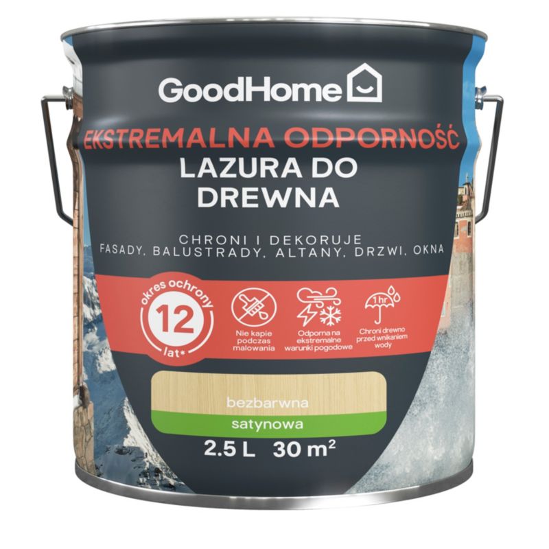 Lazura GoodHome 12 lat bezbarwna 2,5 l