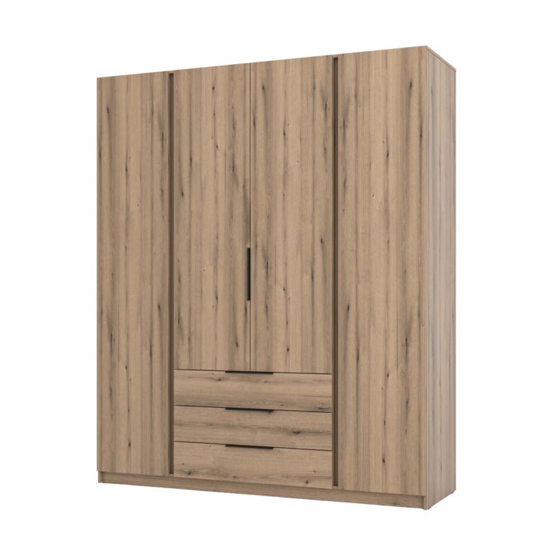 Szafa do przedpokoju i sypialni 4-drzwiowa z szufladami Bonni Dravero EV/EV 4F 3S 1 szt.