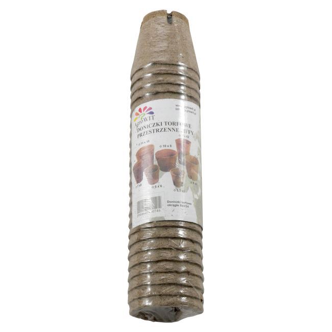 Doniczki torfowe okrągłe 10 x 8 cm 24 szt.