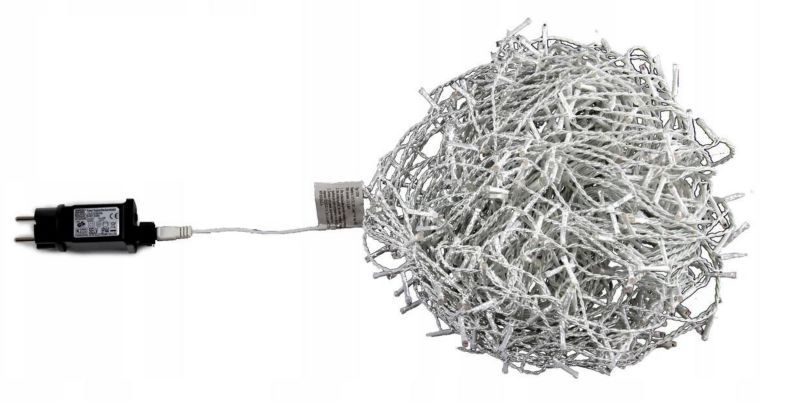 Lampki Sople Corciano Zewnętrzne 150LED 5M Białe Zimne 1szt.