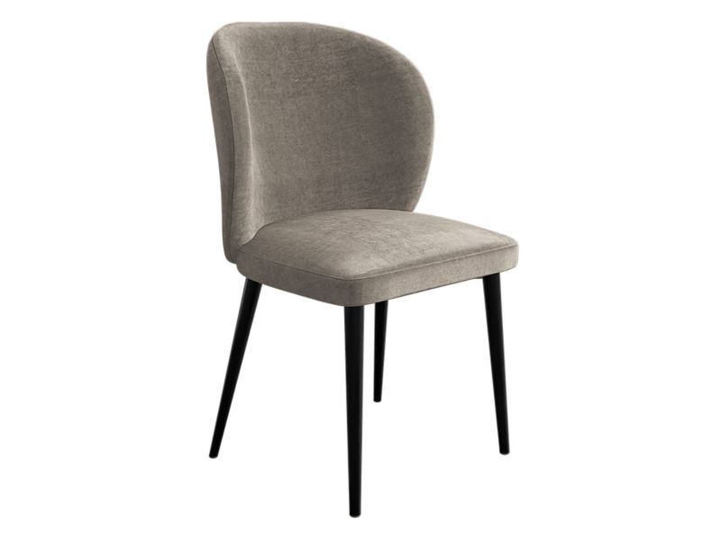 Krzesło MIRJAN 24 tapicerowane Cleo płowy beż/czarny 1 szt.