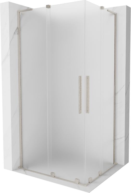 Kabina prysznicowa Mexen Velar L Duo rozsuwana 100 x 90 cm szron nikiel szczotkowany 1 szt.