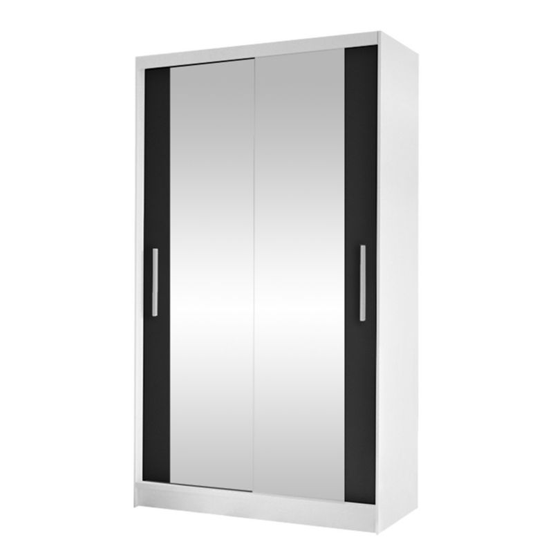 Szafa MIRJAN 24 z drzwiami przesuwnymi Costa VII biały/czarny 1 szt.