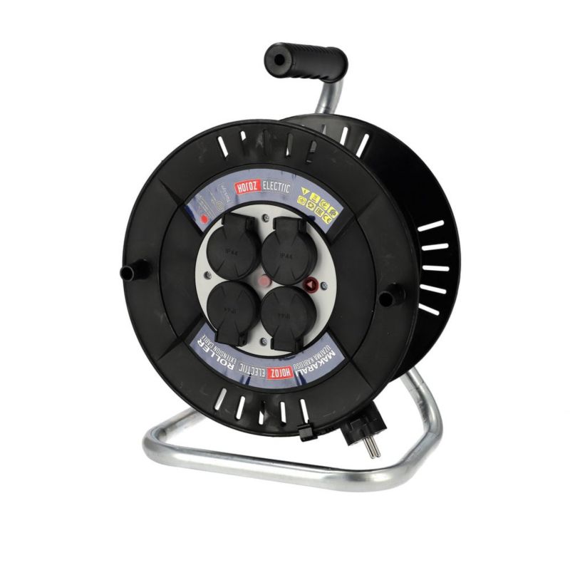 Przedłużacz HOROZ bębnowy 4-gniazdowy typ E (3x1,5 mm) IP44 30 m 1 szt.