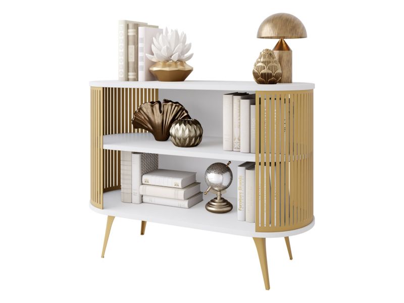 Komoda MIRJAN 24 Roenni złoty/biel arktyczna 1 szt.