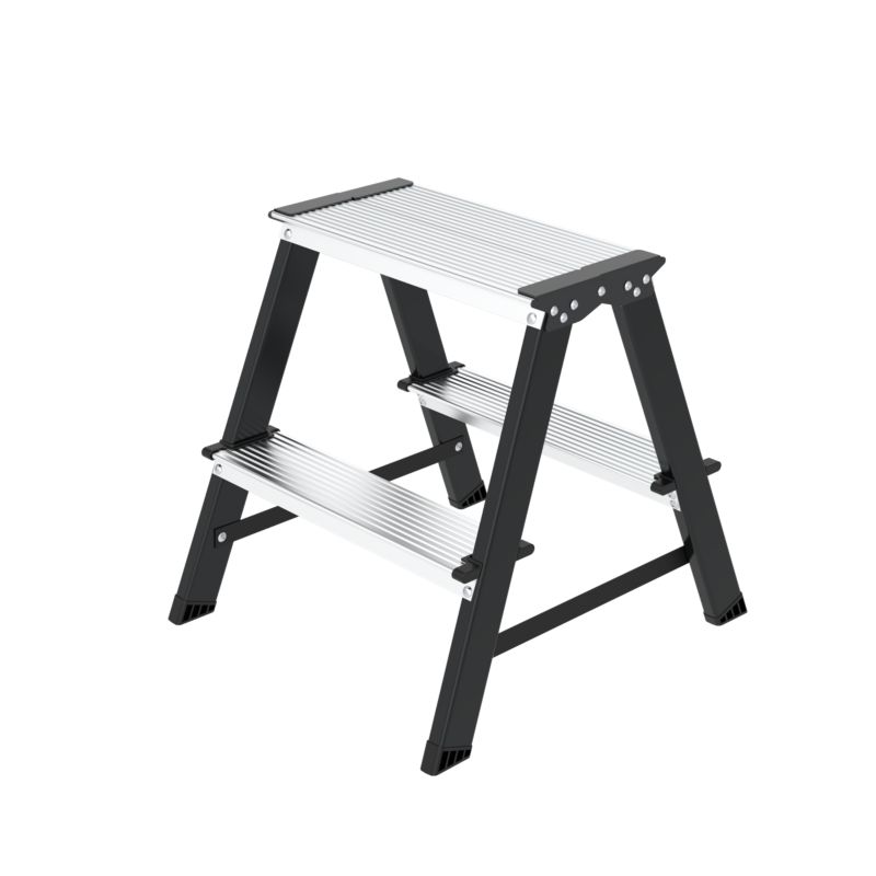 Drabina domowa stalowa dwustronna składana HIGHER 2x2 stopnie 150kg 1 szt.