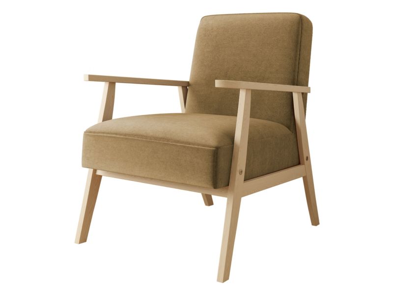 Fotel MIRJAN 24 Retro jasny brąz 1 szt.