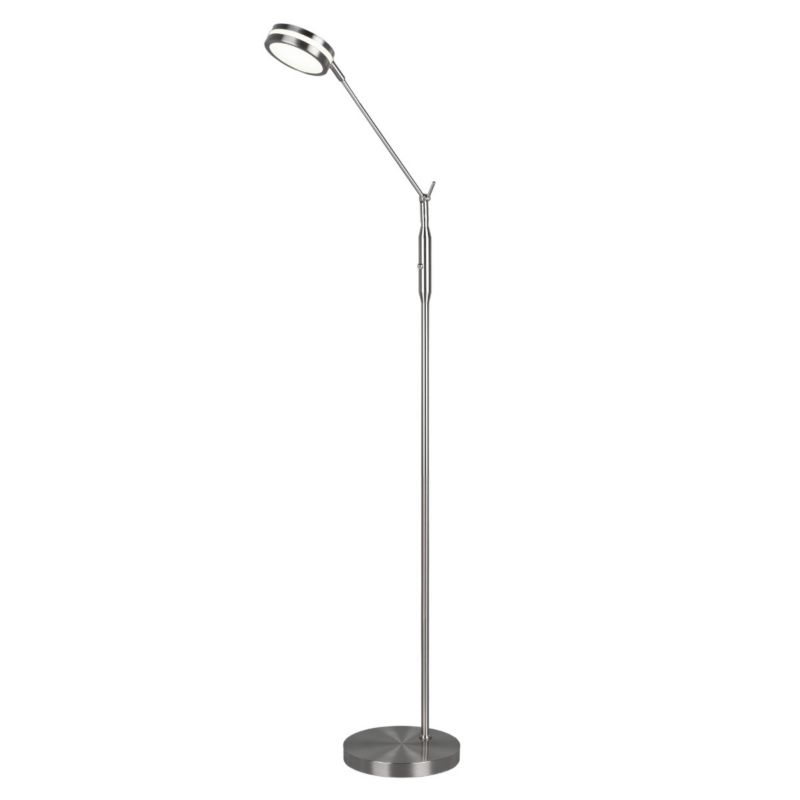 Lampa podłogowa stojąca Trio Franklin srebrna LED 6W 2700K - 4000K 650lm wym: 133 x 23 x 41 cm - 1 szt.